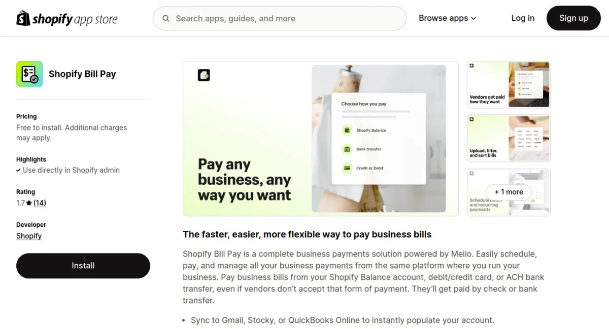 Shopify Bill Pay cover