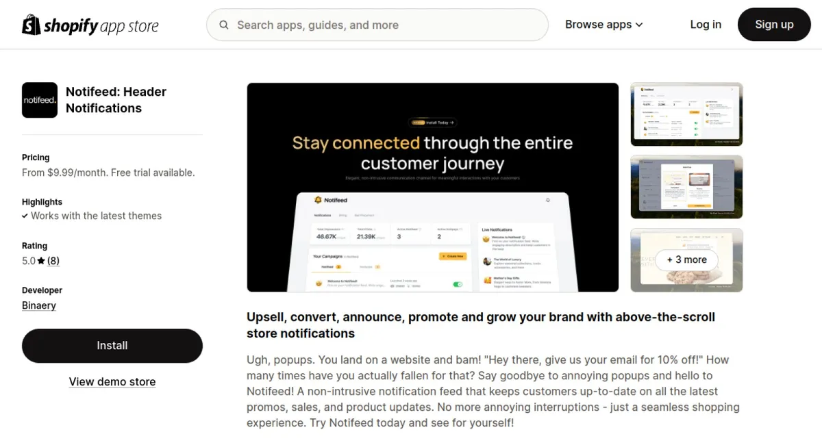 Notifeed: Header Notifications cover