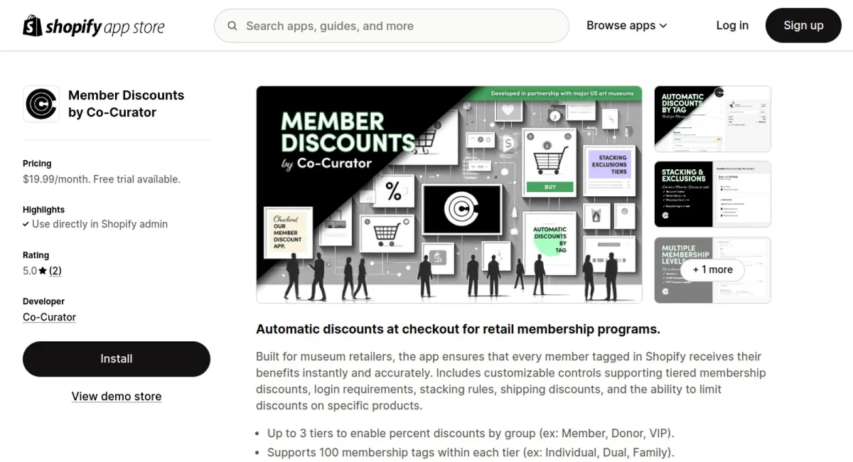 Member Discounts by Co‑Curator cover