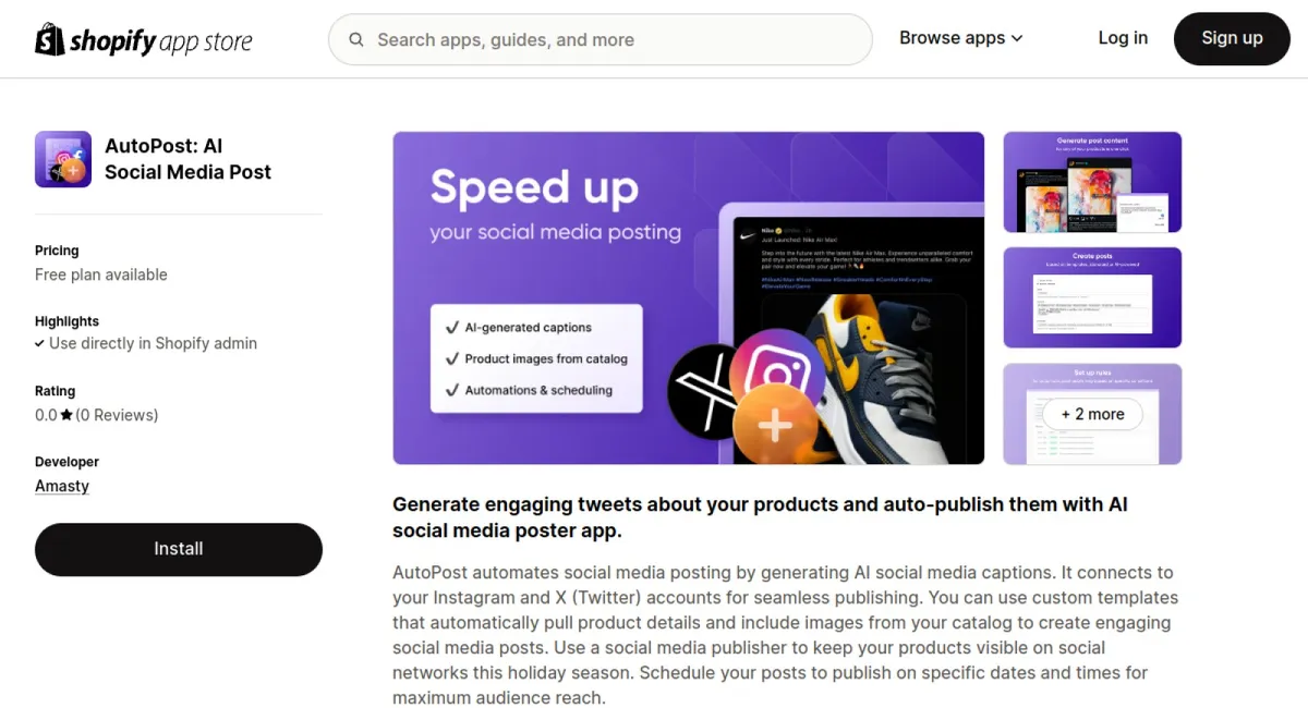 AutoPost: AI Social Media Post cover