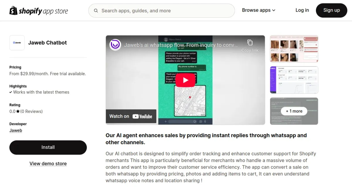 Jaweb AI Chatbot &amp; Live Chat cover