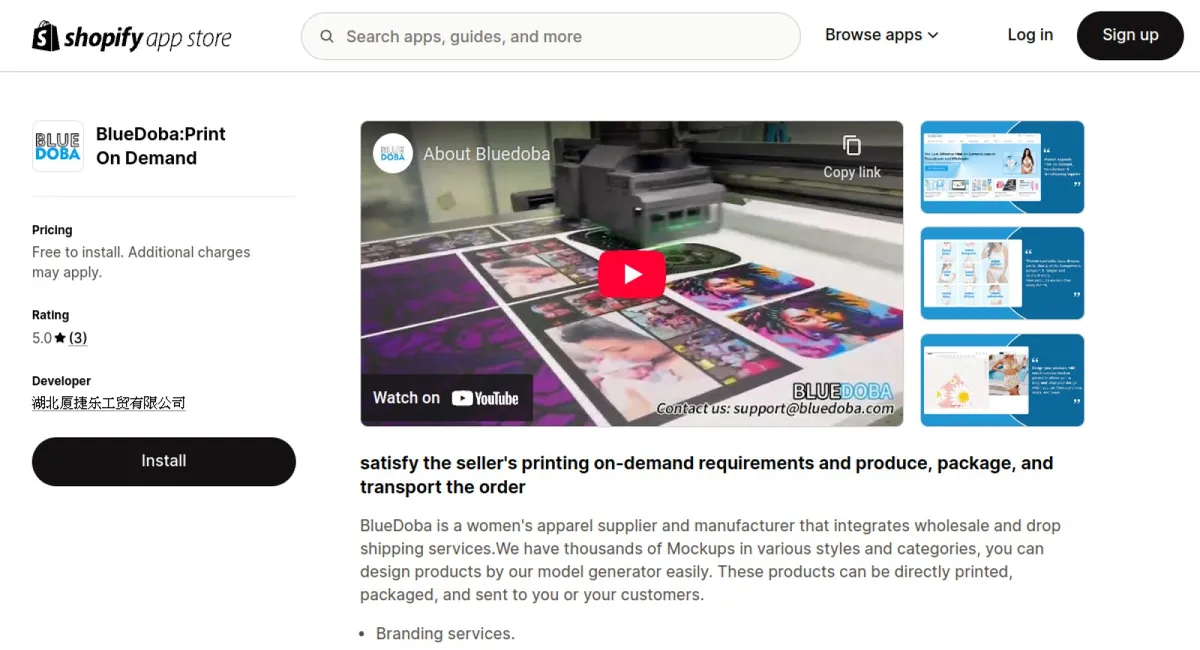 BlueDoba:Print On Demand cover