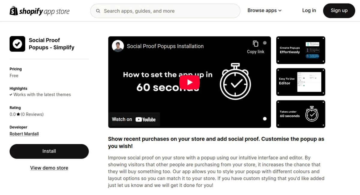 Social Proof Popups ‑ Simplify cover