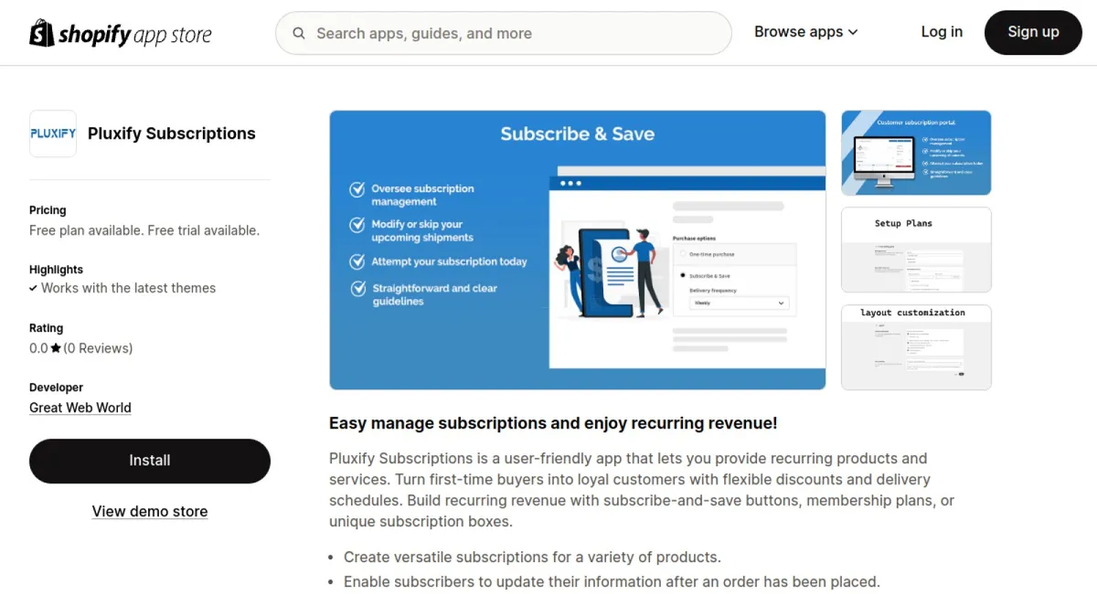 Pluxify Subscriptions cover
