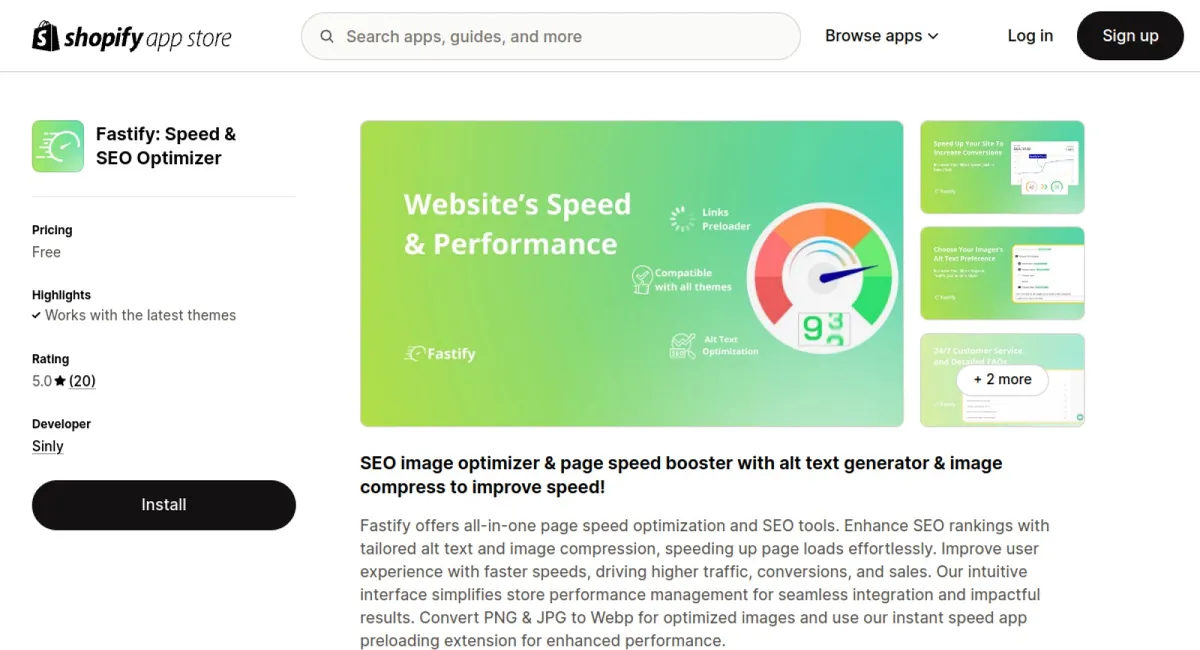 Fastify: Speed &amp; SEO Optimizer cover