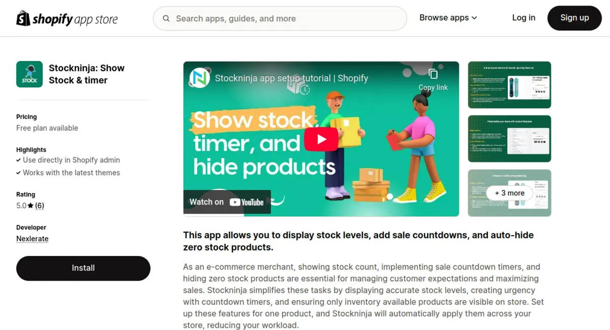 Stockninja: Show Stock &amp; timer cover