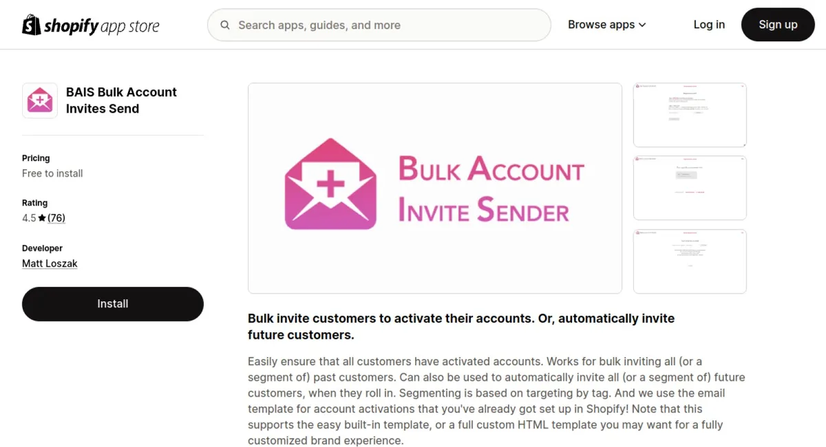 BAIS Bulk Account Invites Send cover