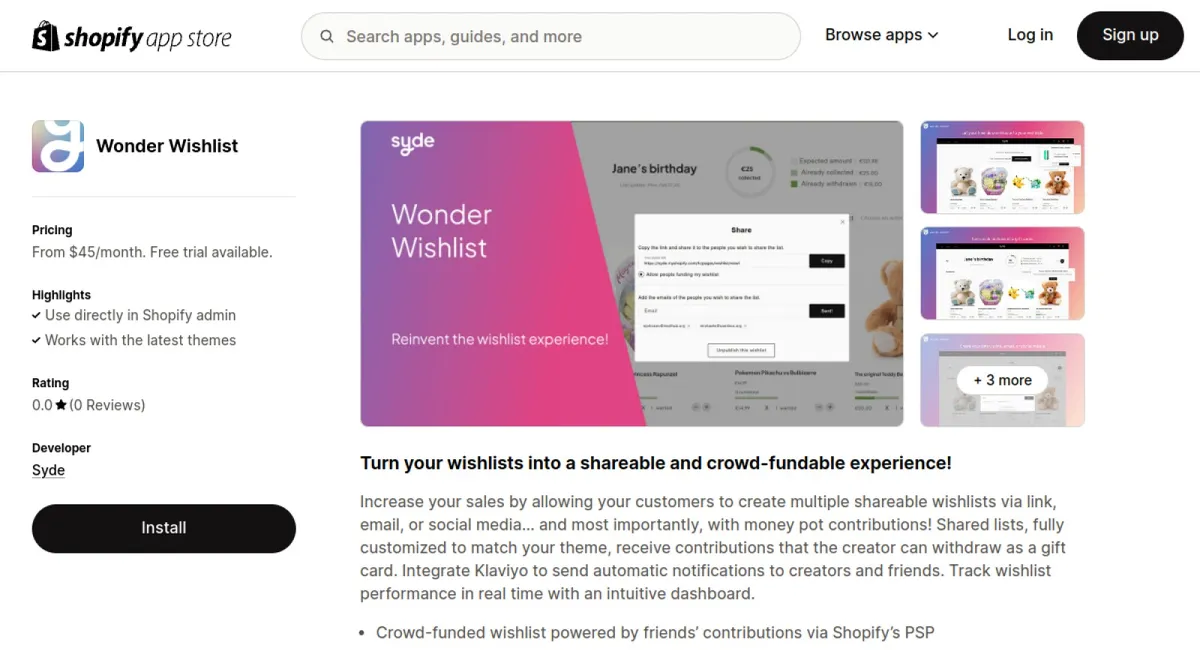 Wonder Wishlist cover