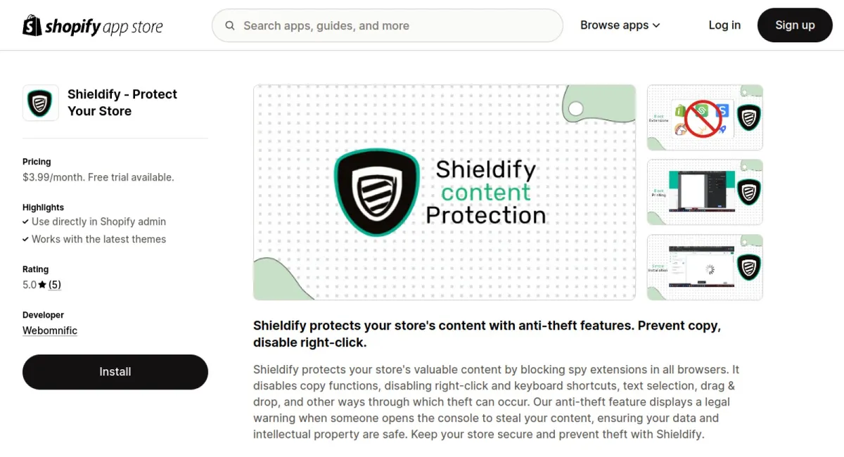 Shieldify ‑ Protect Your Store cover