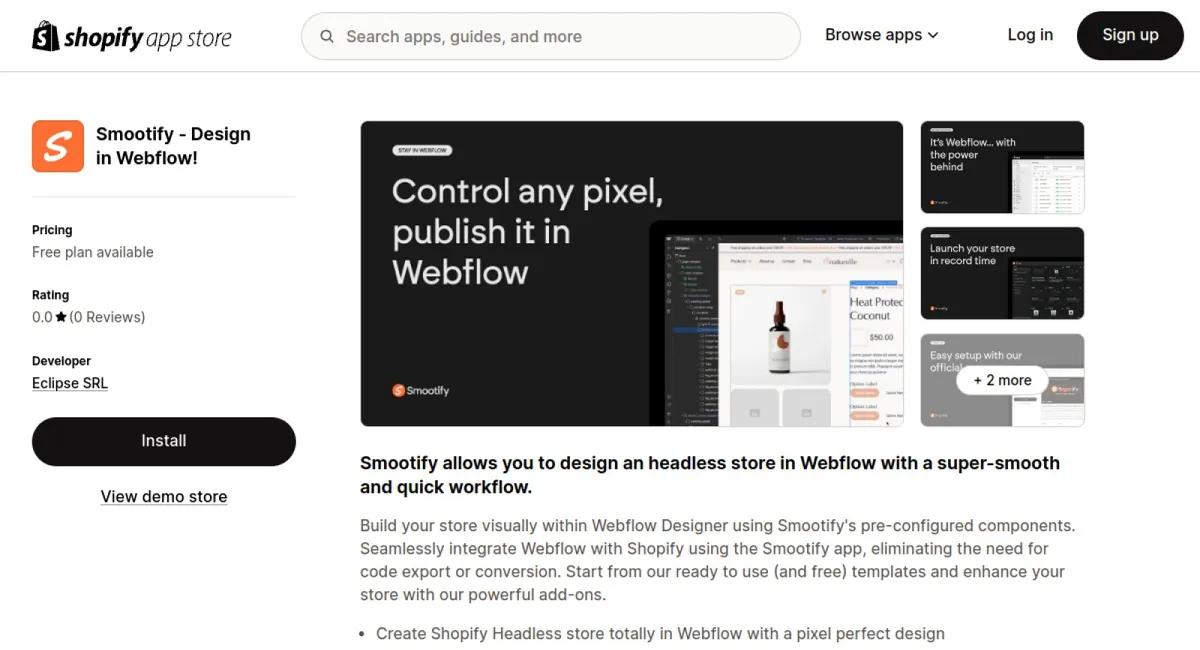 Smootify ‑ Design in Webflow! cover