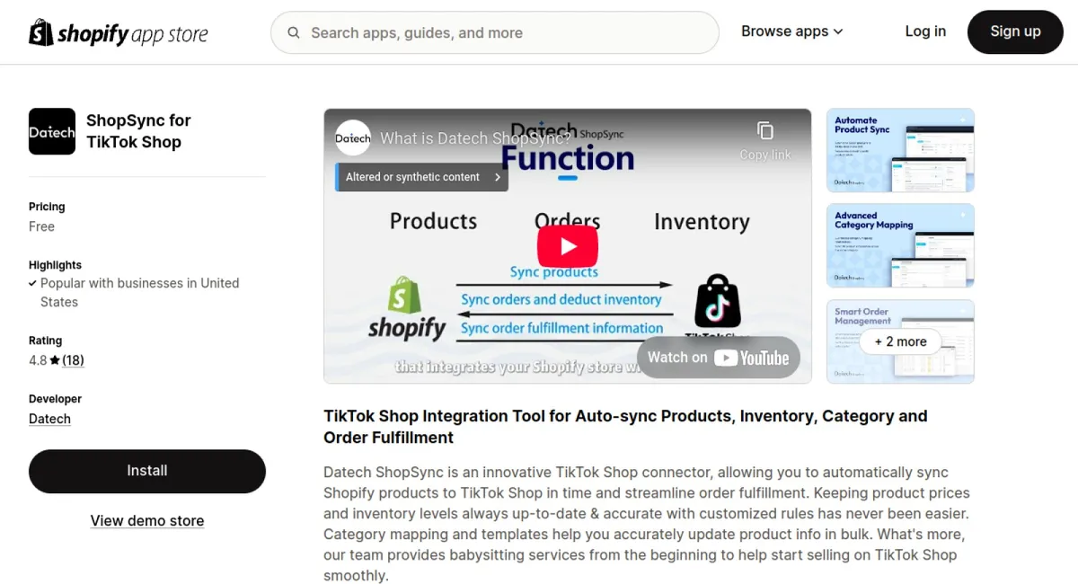 ShopSync for TikTok Shop cover