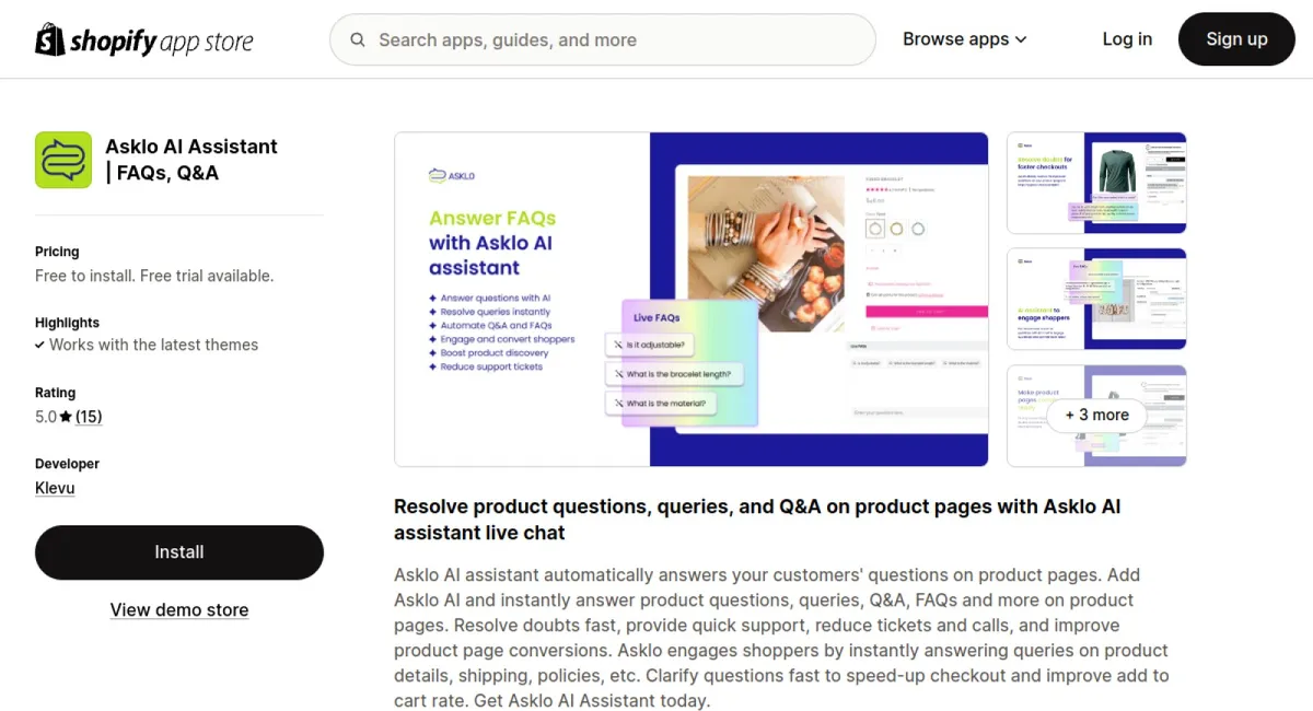 Asklo AI Assistant | FAQs, Q&amp;A cover