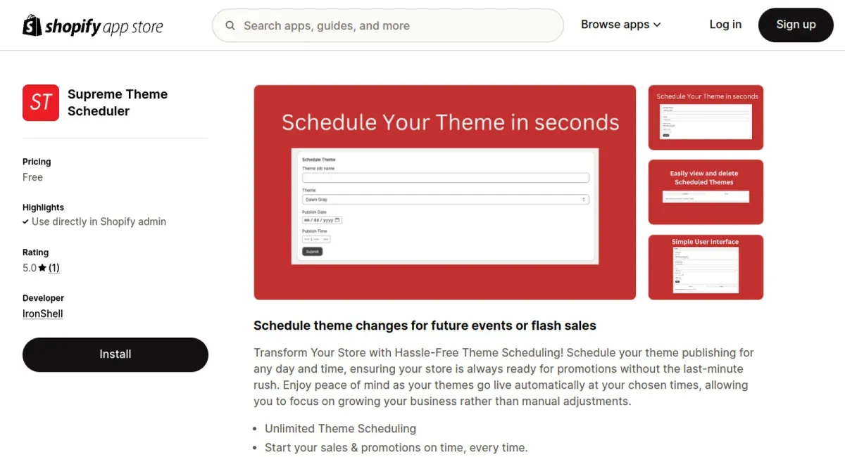 Supreme Theme Scheduler cover
