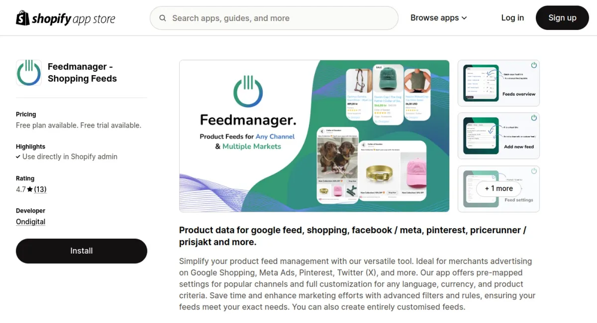 Feedmanager ‑ Shopping Feeds cover