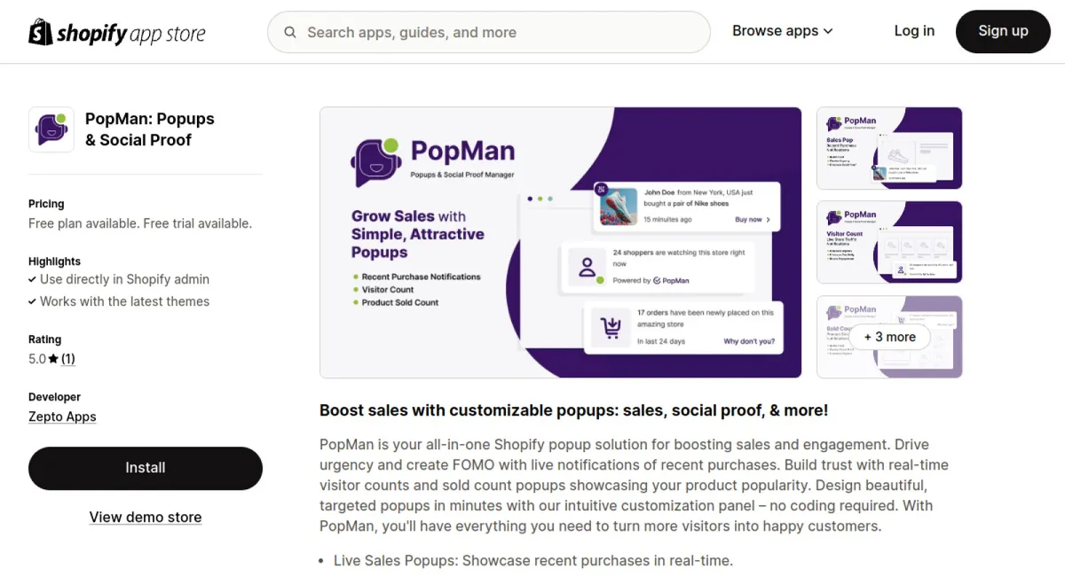 PopMan: Popups &amp; Social Proof cover