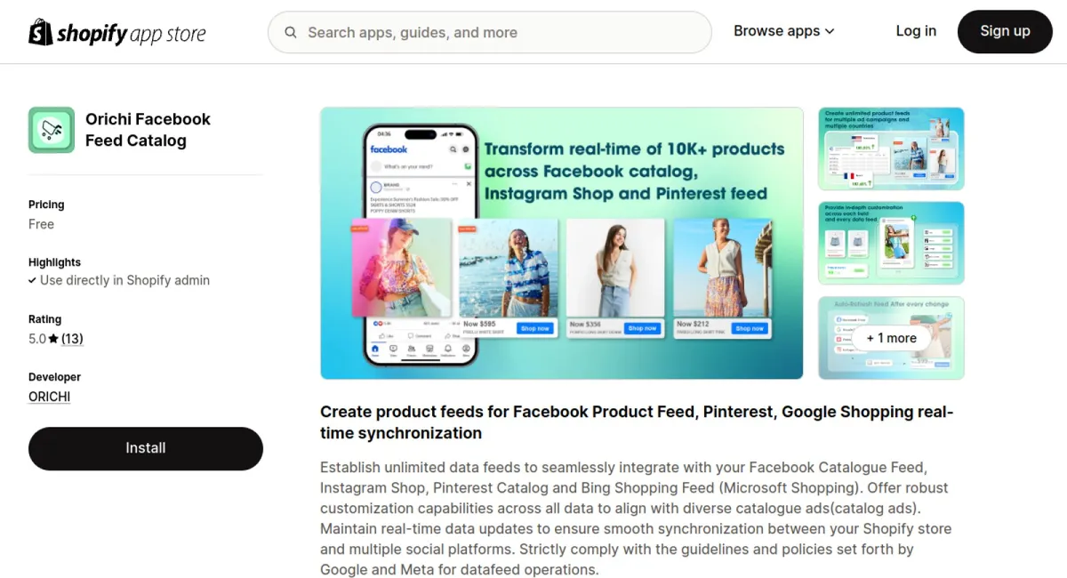 OC Facebook Product Feed +LLMs cover