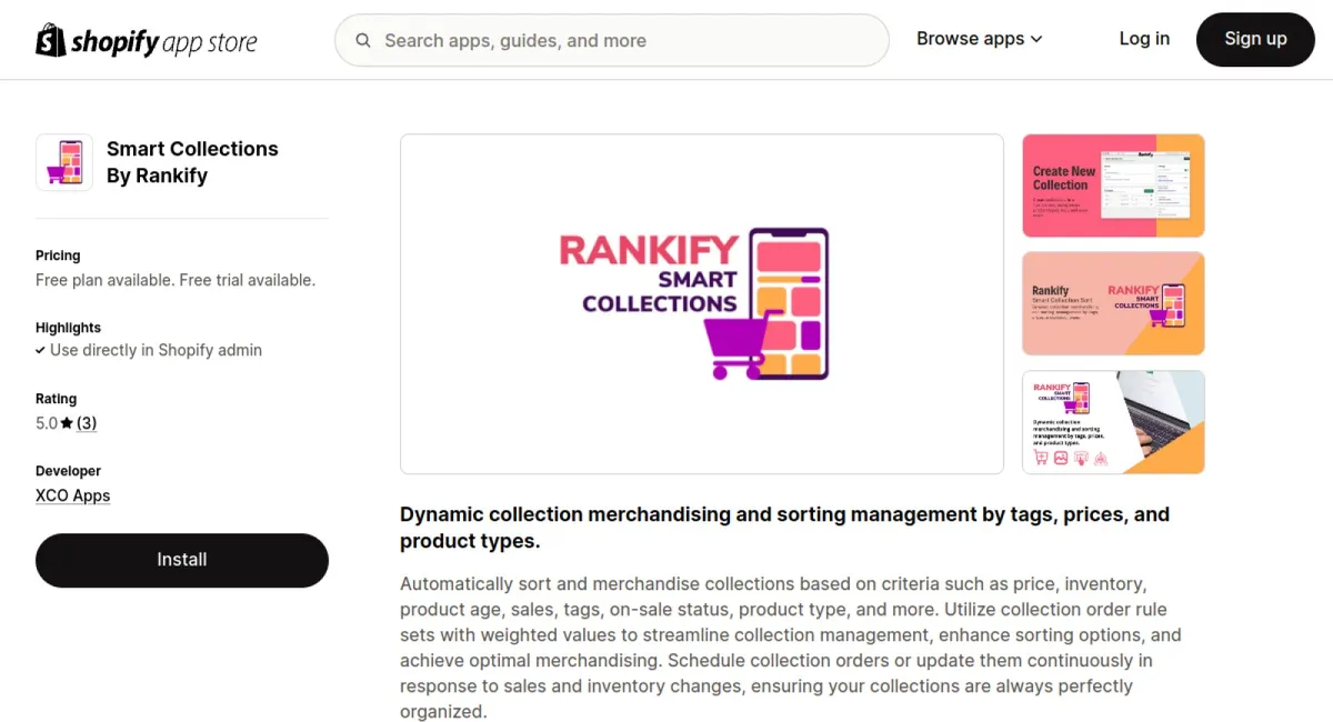 Smart Collections By Rankify cover