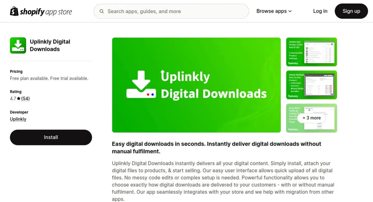 Uplinkly Digital Downloads cover