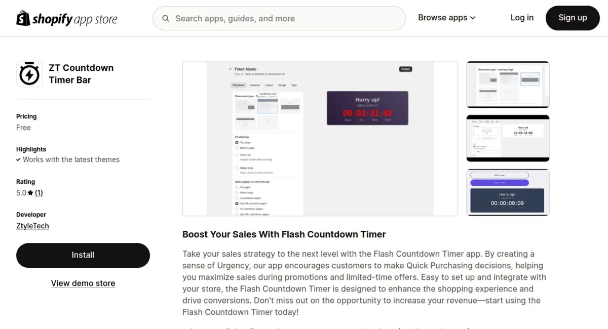 ZT Countdown Timer Bar cover