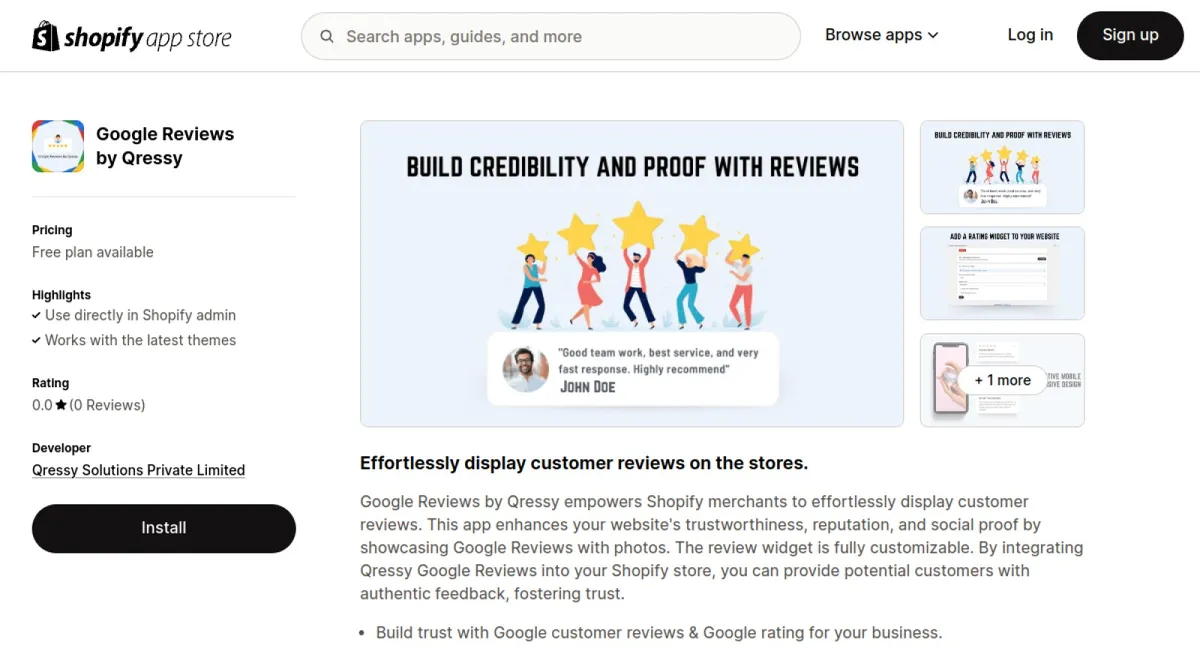 Google Reviews By Qressy cover