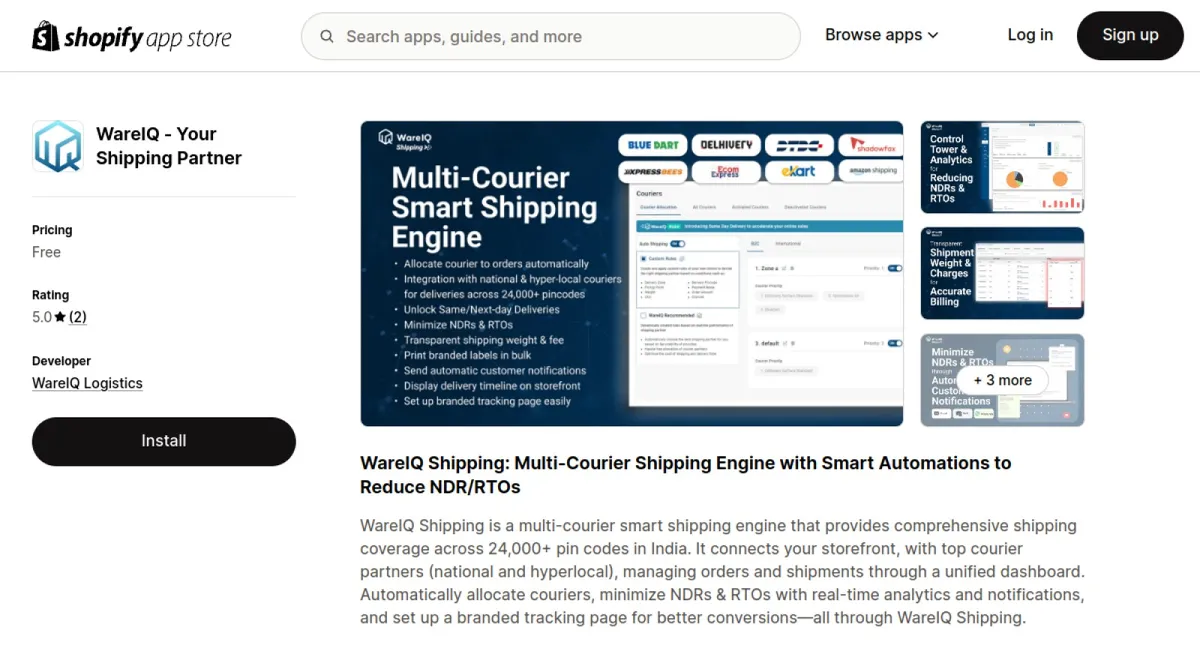 WareIQ ‑ Your Shipping Partner cover