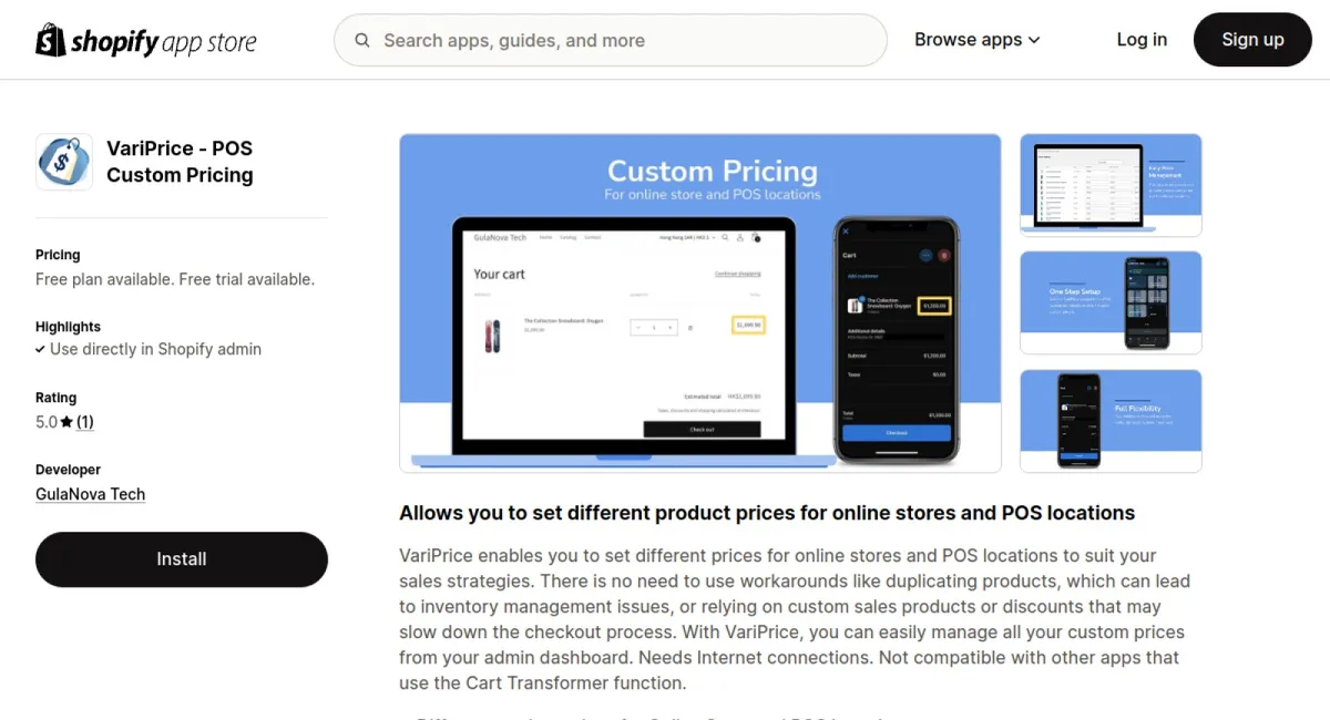 VariPrice ‑ POS Custom Pricing cover