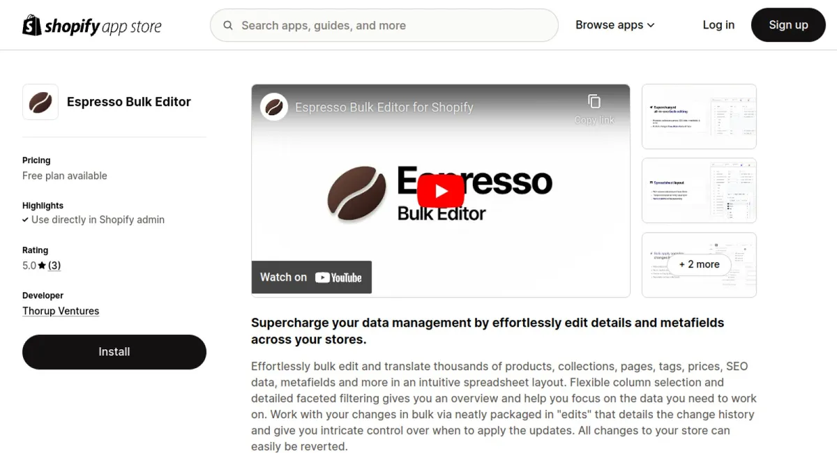 Espresso Bulk Editor cover