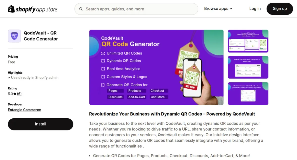 QodeVault QR Code Generator cover