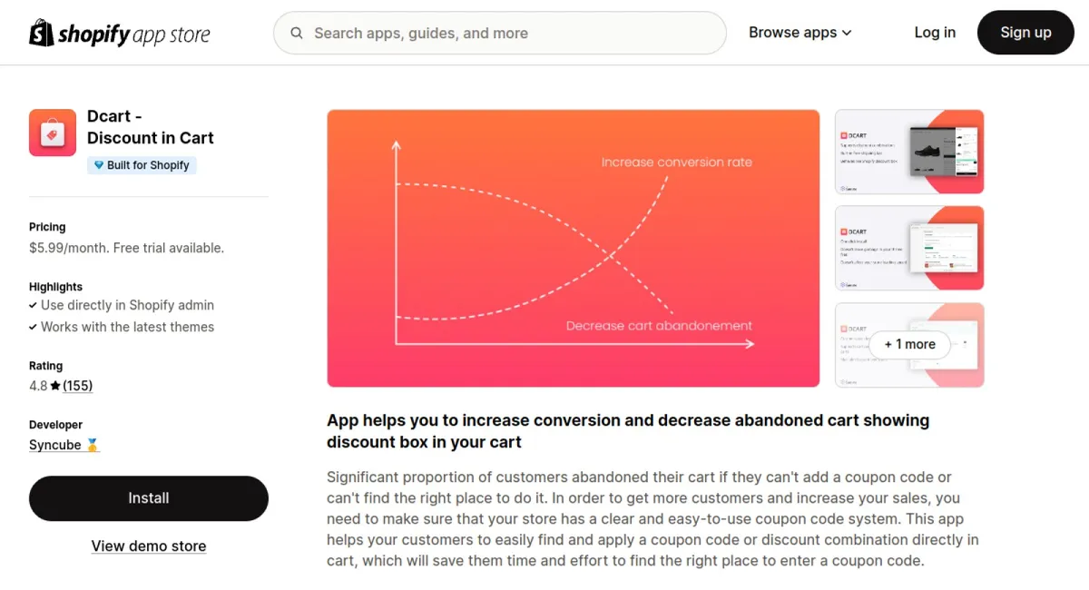 Dcart ‑ Discount in Cart cover