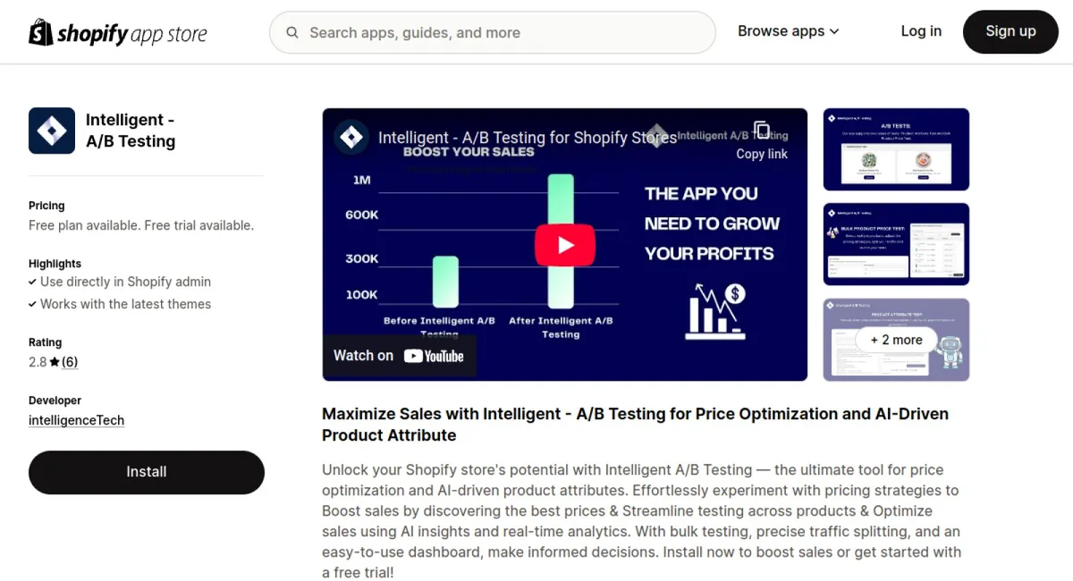 Intelligent ‑ A/B Testing cover