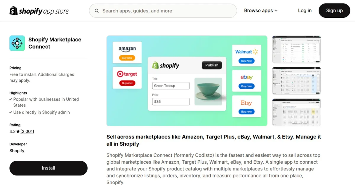 Shopify Marketplace Connect cover