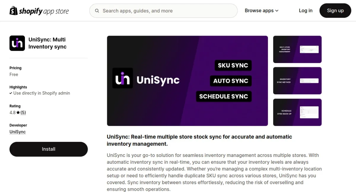 UniSync: Multi Inventory sync cover