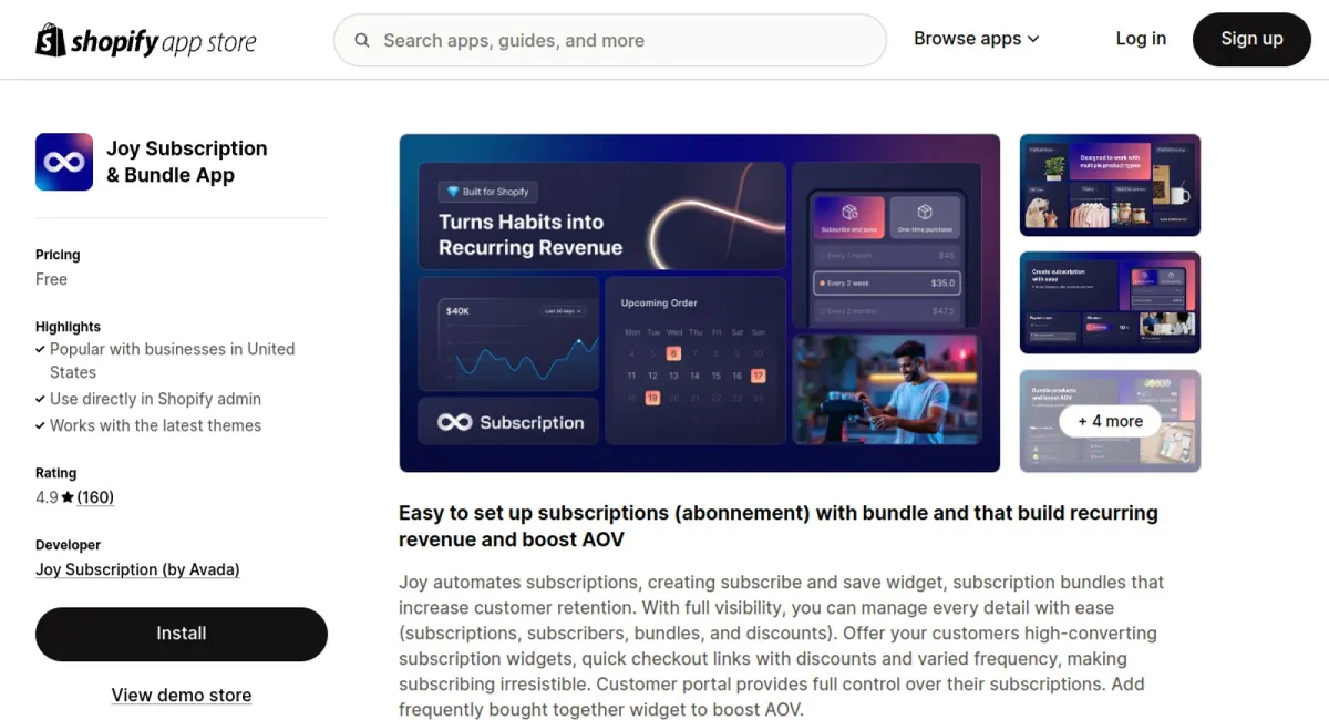 Joy Subscriptions &amp; Bundle App cover
