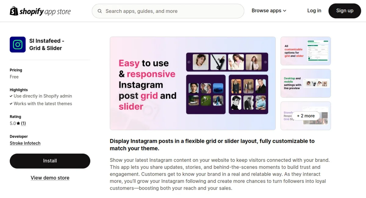 SI Instagram Feed Widget cover