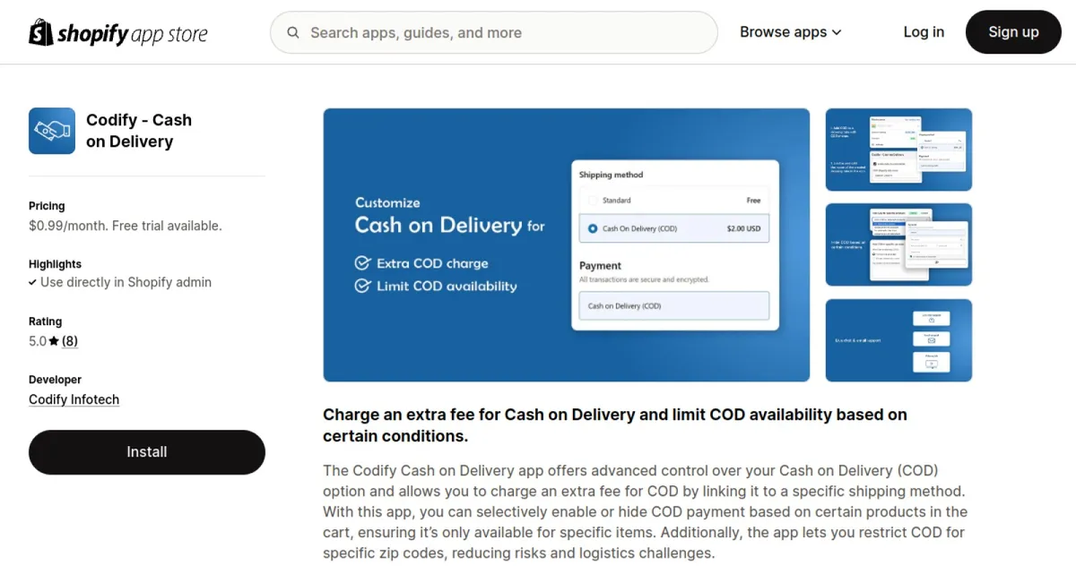 Codify ‑ Cash on Delivery cover