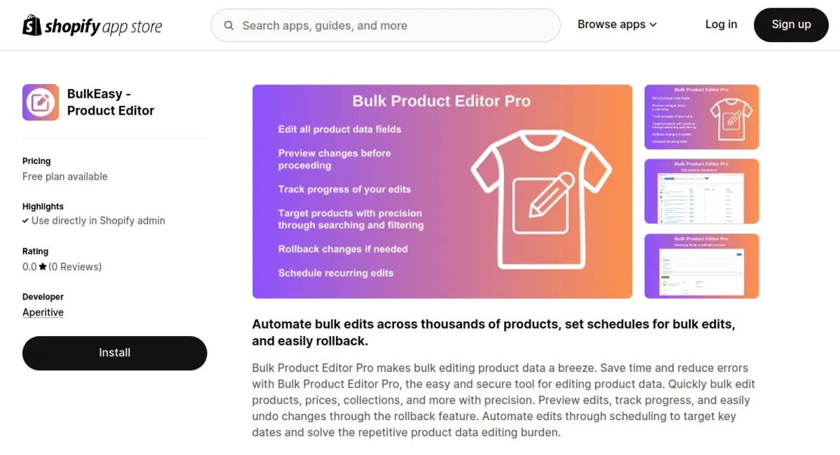 BulkEasy ‑ Product Editor cover