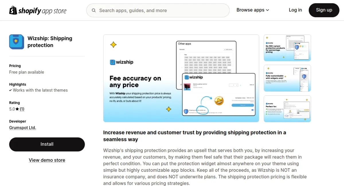 Wizship: Shipping protection cover