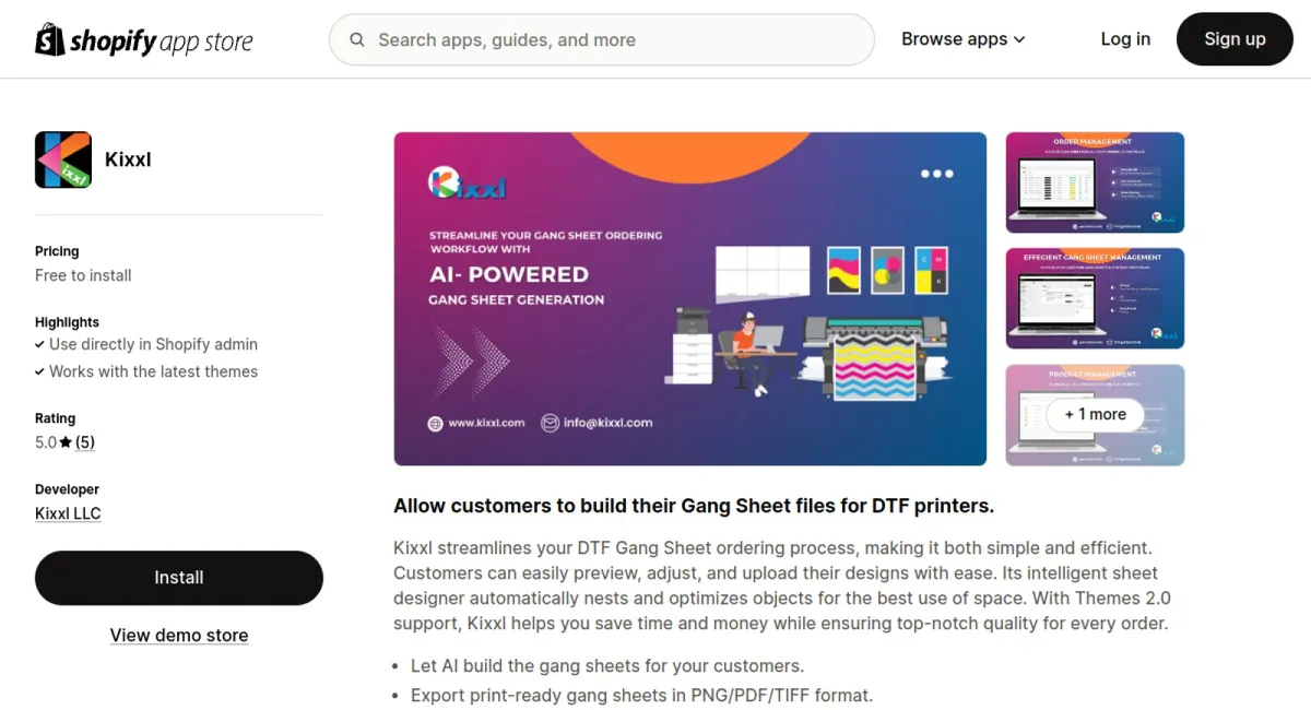 Kixxl: Gang Sheet Builder cover