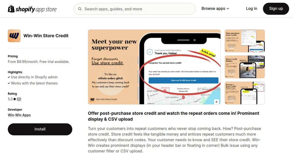 Win‑Win Store Credit cover