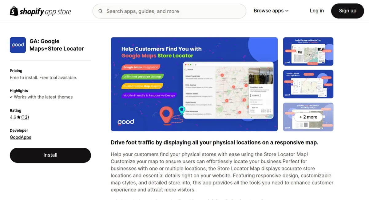 GA: Google Maps+Store Locator cover