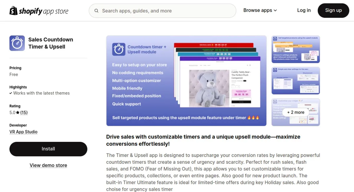 Sales Countdown Timer &amp; Upsell cover