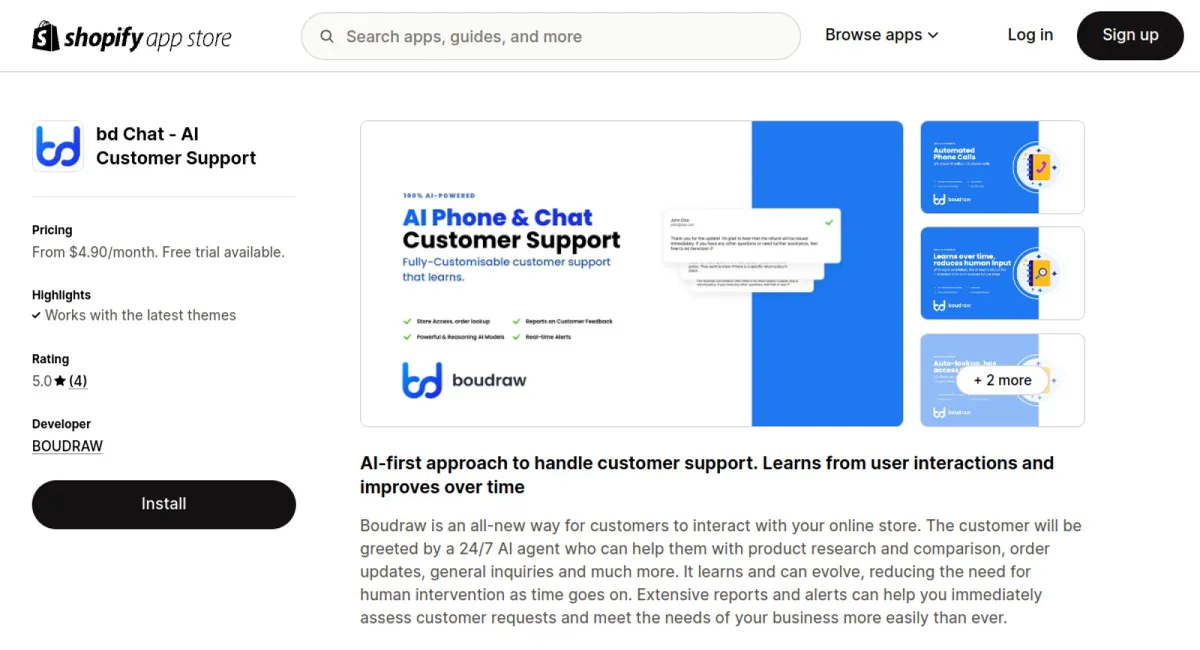 bd ‑ Custom Chatbot &amp; Phone AI cover