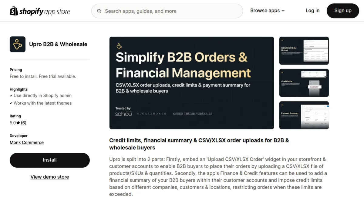 Upro B2B &amp; Wholesale cover