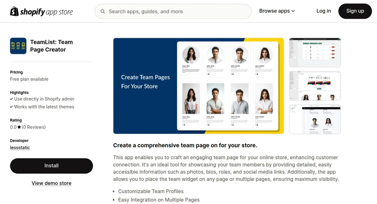 TeamList: Team Page Creator cover