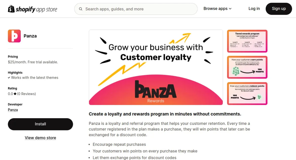 Panza ‑ Loyalty and Rewards cover