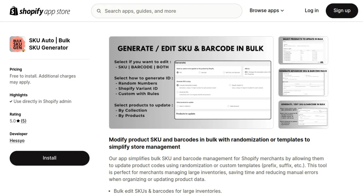 SKU Auto | Bulk SKU Generator cover