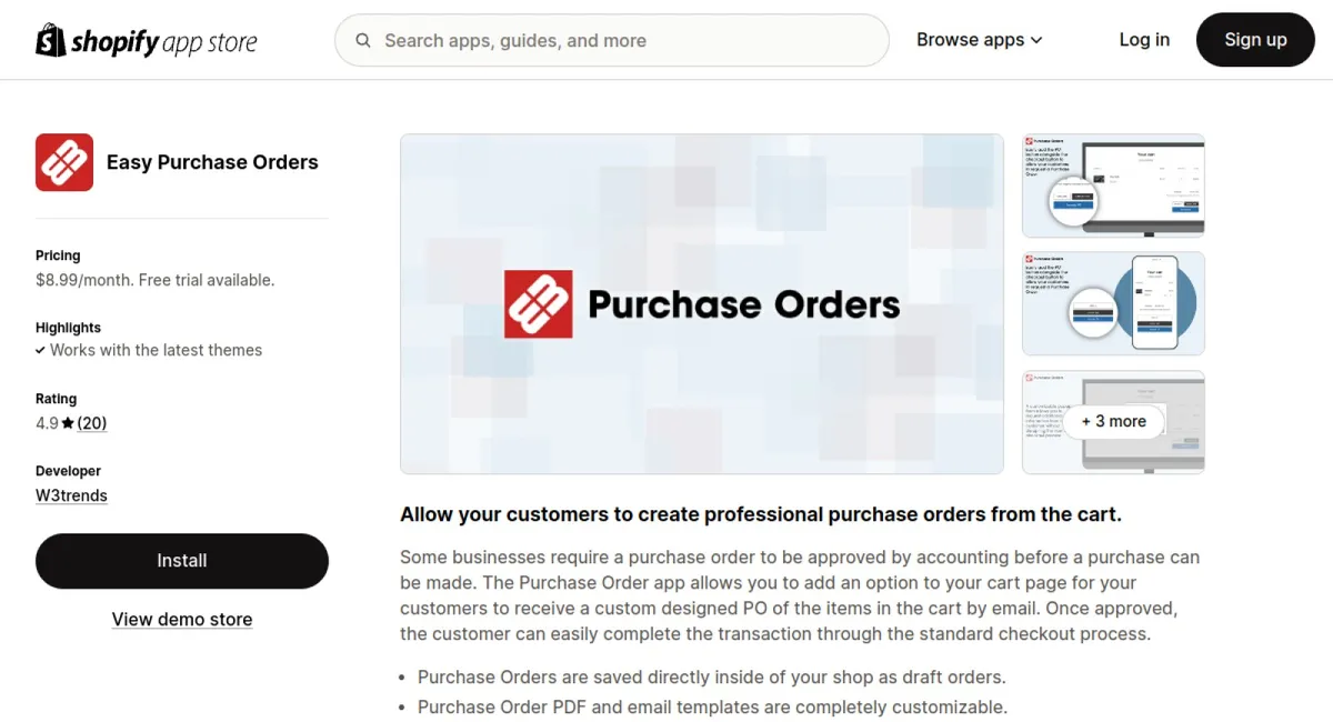 Easy Purchase Orders cover