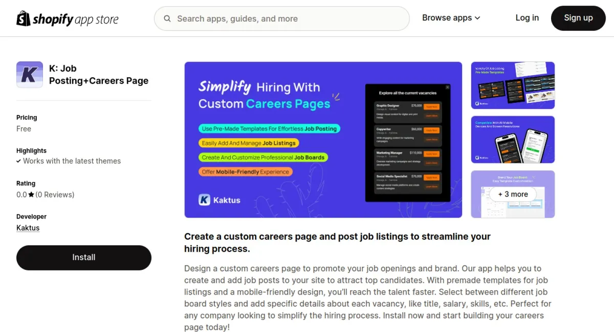K: Job Posting&amp;Careers Page+AI cover