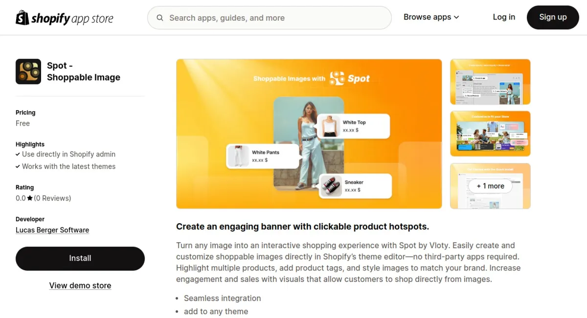 Spot ‑ Shoppable Image cover