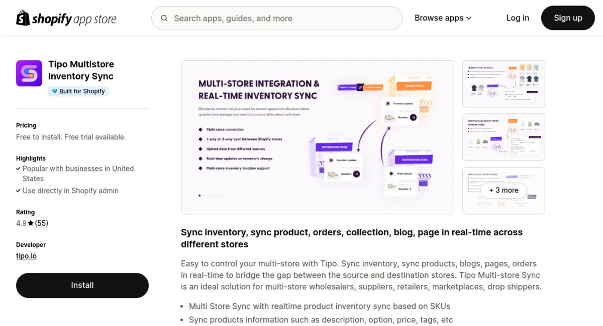 Tipo Multistore Inventory Sync cover